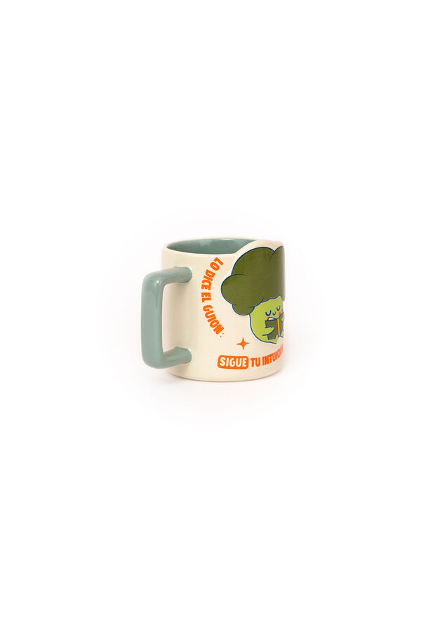 Mr. Wonderful Broccoli 3D Mug - The script says: follow your intuition! printed