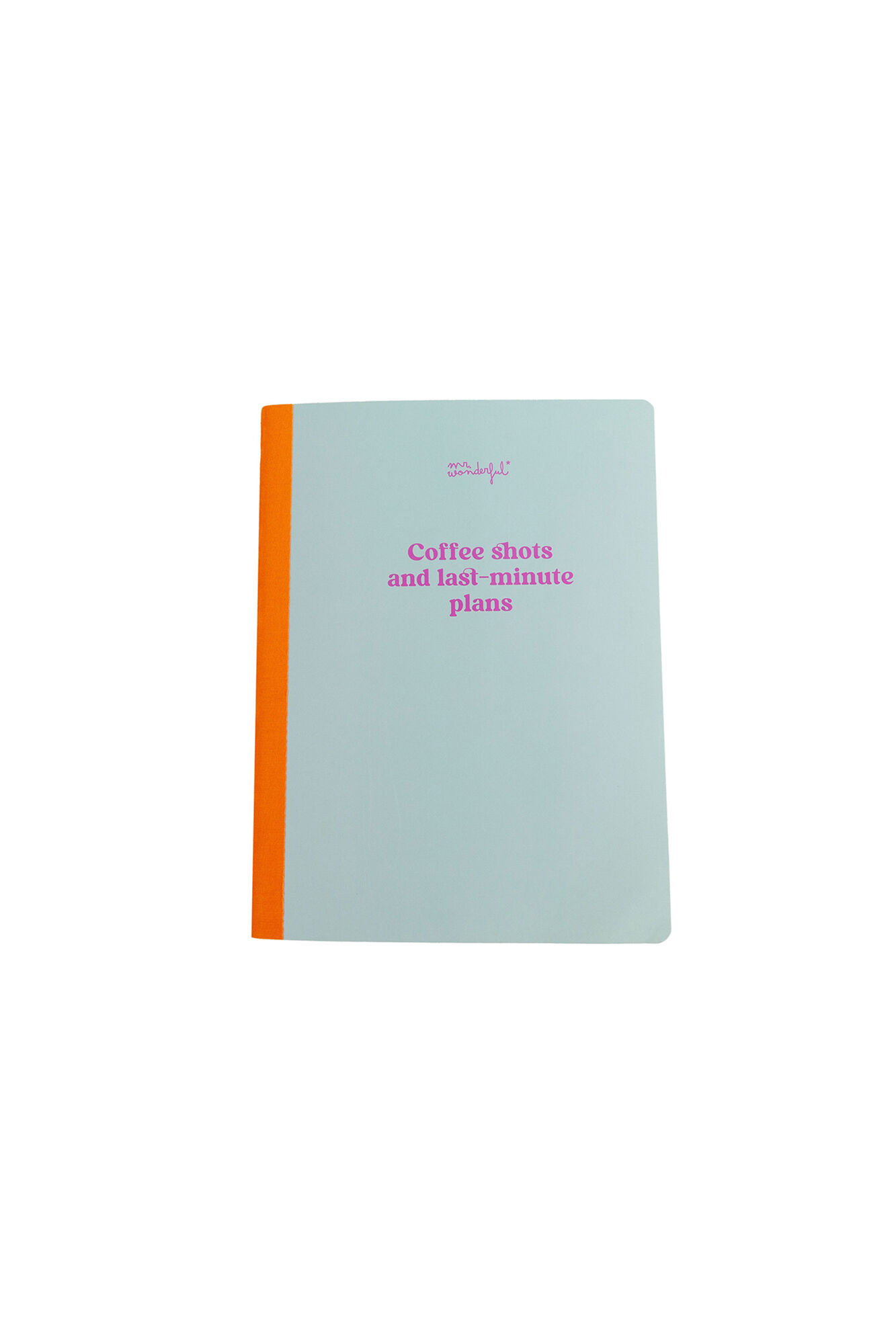 Mr. Wonderful Libreta A5 - Coffee shots and last-minute plans