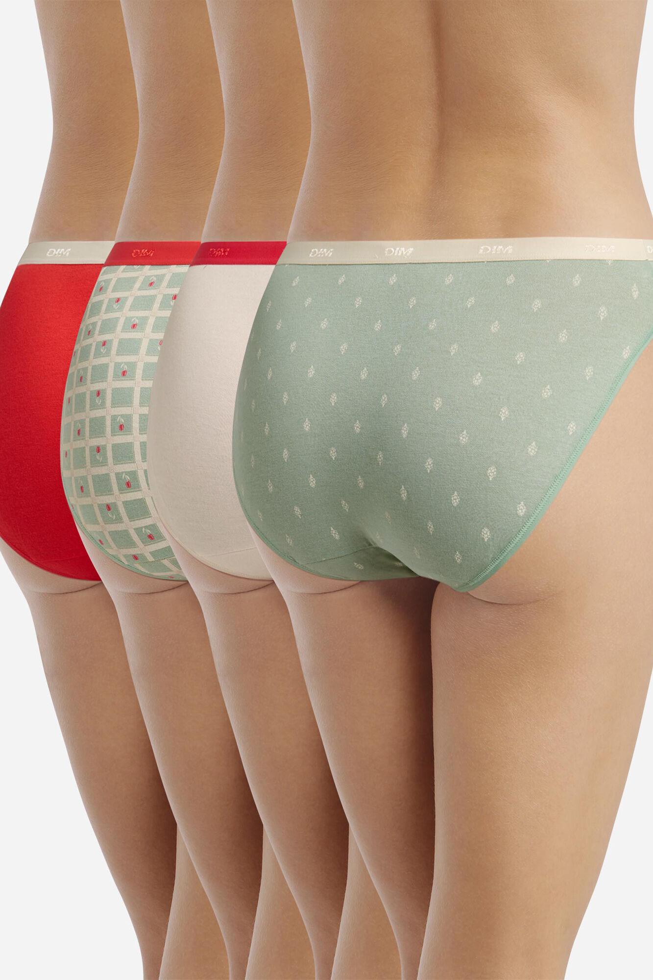 DIM Pack de 4 slips DIM Pockets Coton