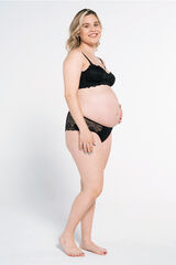 Womensecret Maternity lace panty Crna