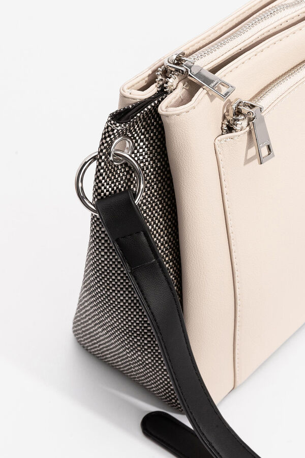 Vilanova Mala de tiracolo combinada bege
