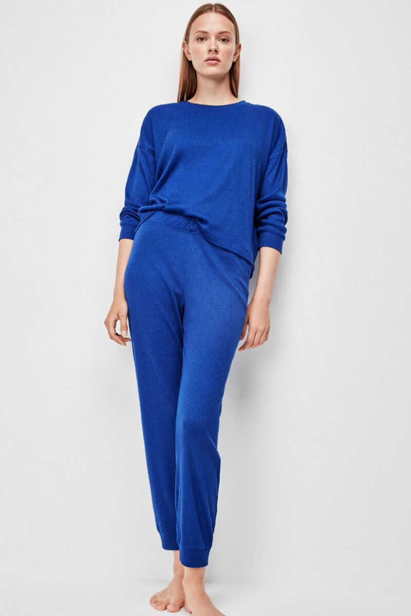 Womensecret Pantalon largo pijama blue