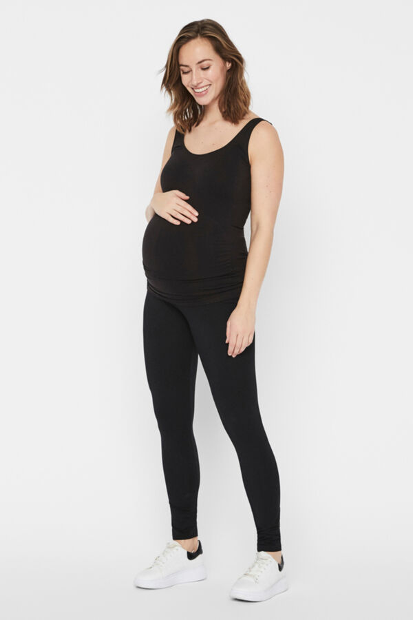 Womensecret Long cotton maternity leggings.  fekete