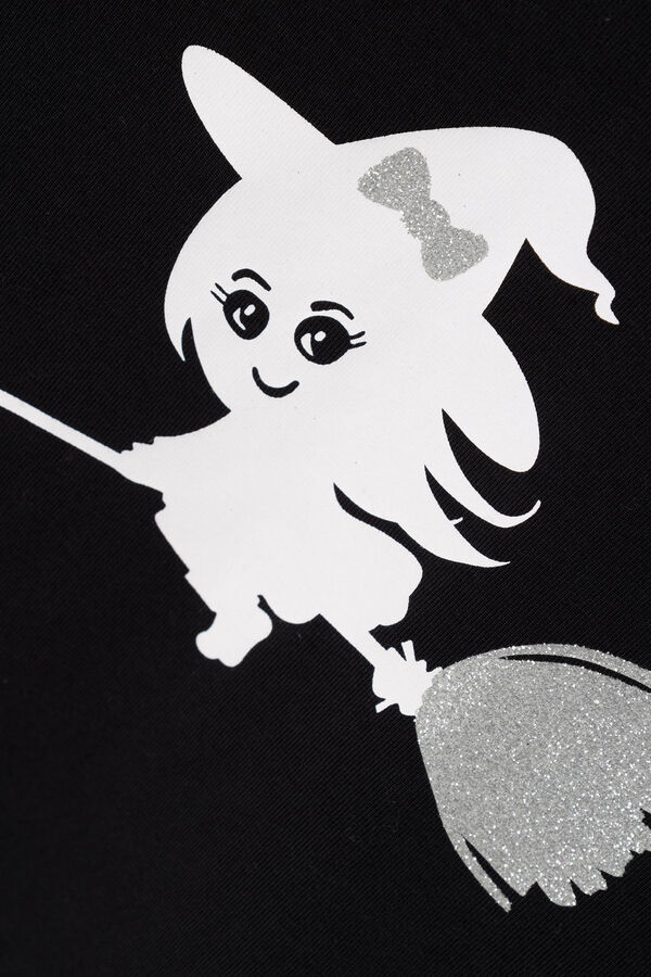Womensecret Mini girl's T-shirt Crna