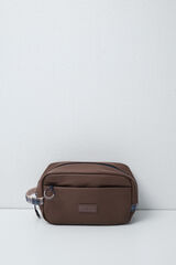 Women'secret Brown rubberised medium vanity case nude