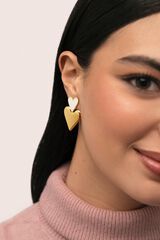 Singularu Duo d'Amour Ohrringe Gold mit Print