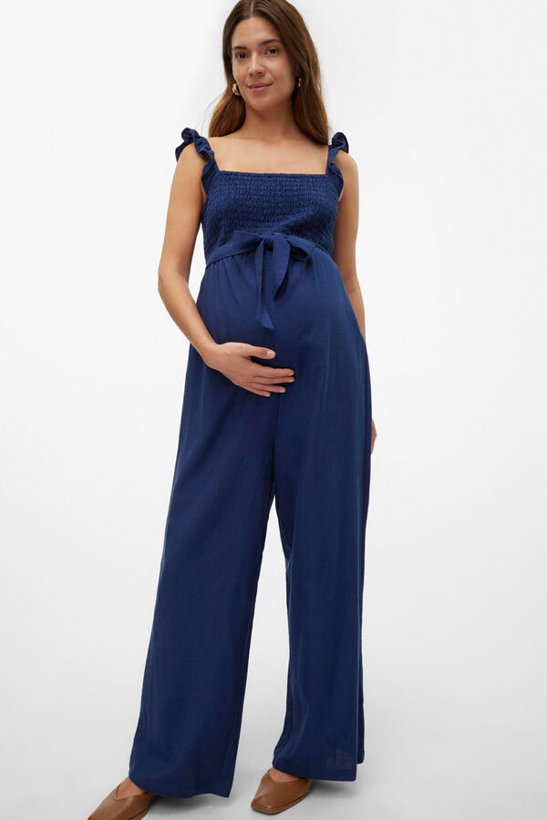 Womensecret Mono de tirantes 7/8 maternity azul