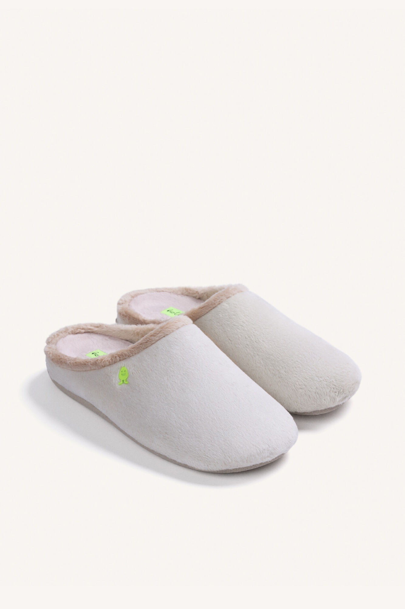 Hot Potatoes Zapatillas de casa beige pelo
