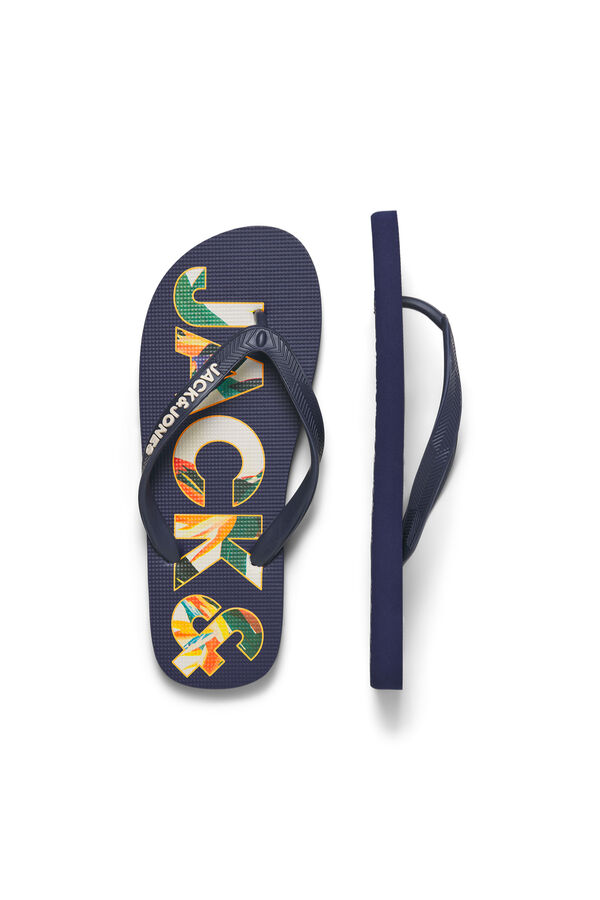 Jack & Jones Rubber sole toe sandals blue