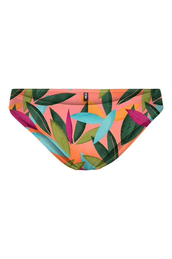 Womensecret Bikini bottoms in a leaf print. Narančasta