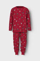 Name it Pijama de manga comprida de Natal vermelho