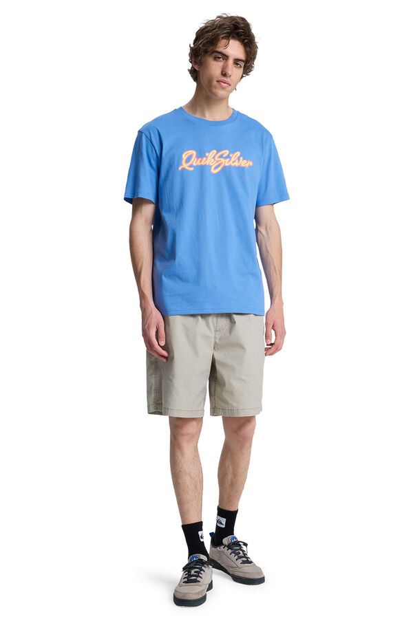 Quiksilver Retro logo short sleeve T-shirt blue
