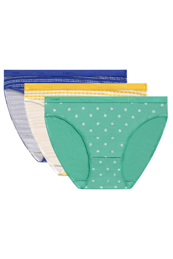Womensecret Pack of 3 stretch printed cotton panties Print