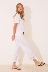 Women'secret Kapri tufne sa belim košulja pidžama Print