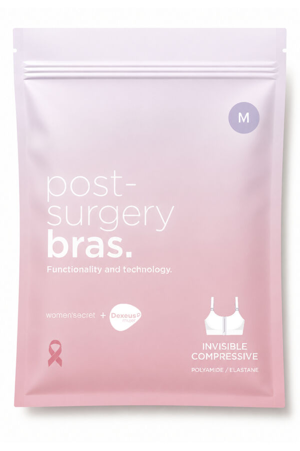 Women'secret Top postoperatorio compresivo blanco GAIA rosa