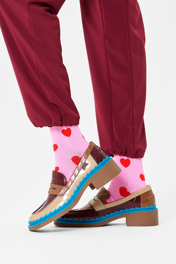 Womensecret Unisex Heart Socks rose