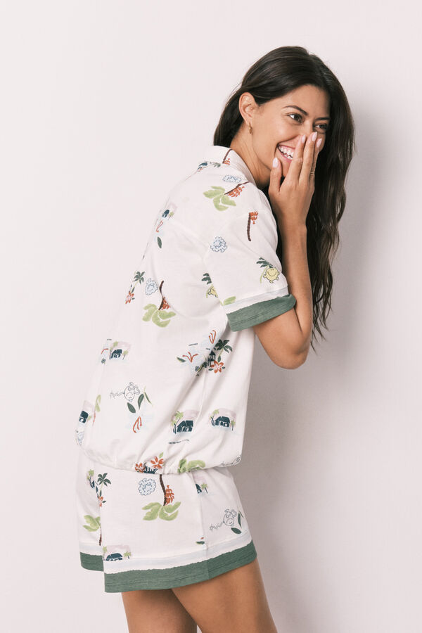 Women'secret Little Miss&trade; short classic pyjamas beige