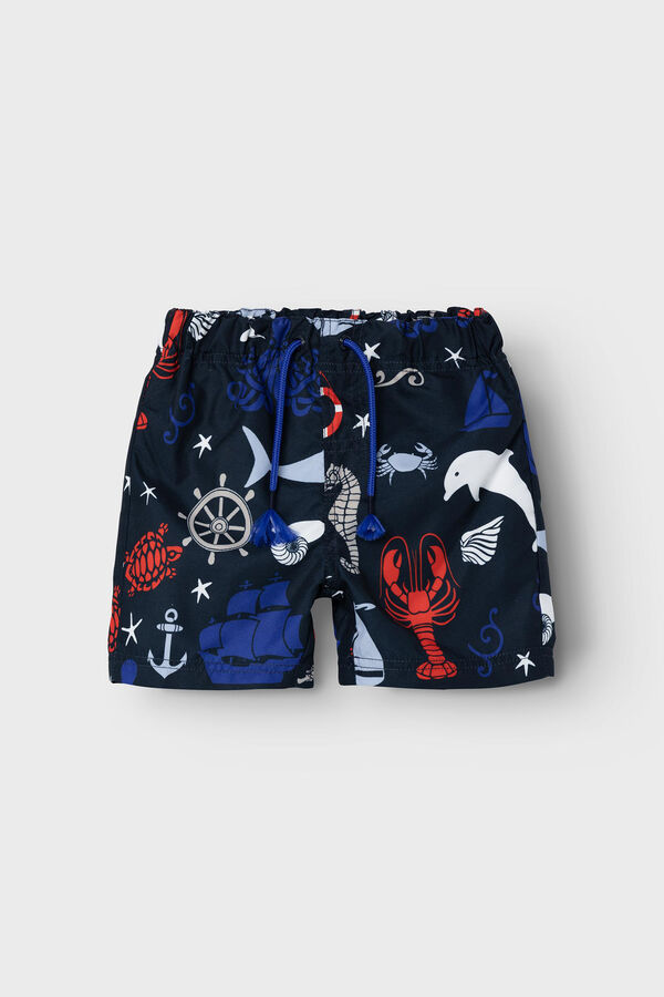 Womensecret Boys' nautical print swim shorts bleu