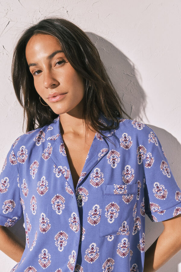 Women'secret Duga pidžama ko&scaron;ulja sa printom pečata Print