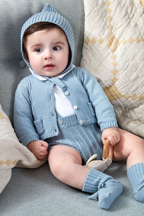 Gocco Chaqueta con bolsillos azul turquesa