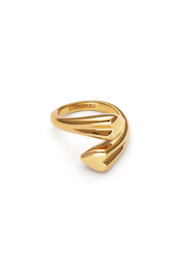 Singularu Abbraccio Amour Ring Gold imprim&eacute;