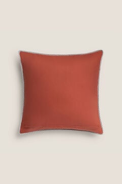 Womensecret Capa travesseiro algodão reversível 55 x 55 cm. vermelho