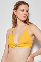 Womensecret Triangle bikini top Žuta
