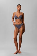 Calvin Klein Tanga individual para mulher azul