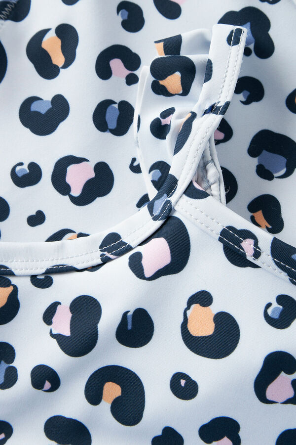 Name it Haut bikini et culotte imprim&eacute; l&eacute;opard bleu