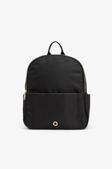 Vilanova Mochila de nylon acolchoada preto