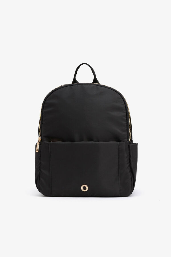 Vilanova Mochila de nylon acolchoada preto