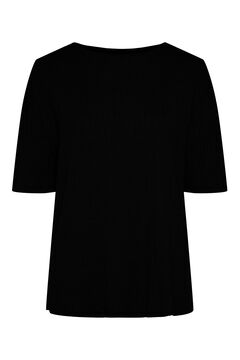 Womensecret T-Shirt für Damen mit hoch geschlossenem Ausschnitt. Mit Baumwolle. Schwarz