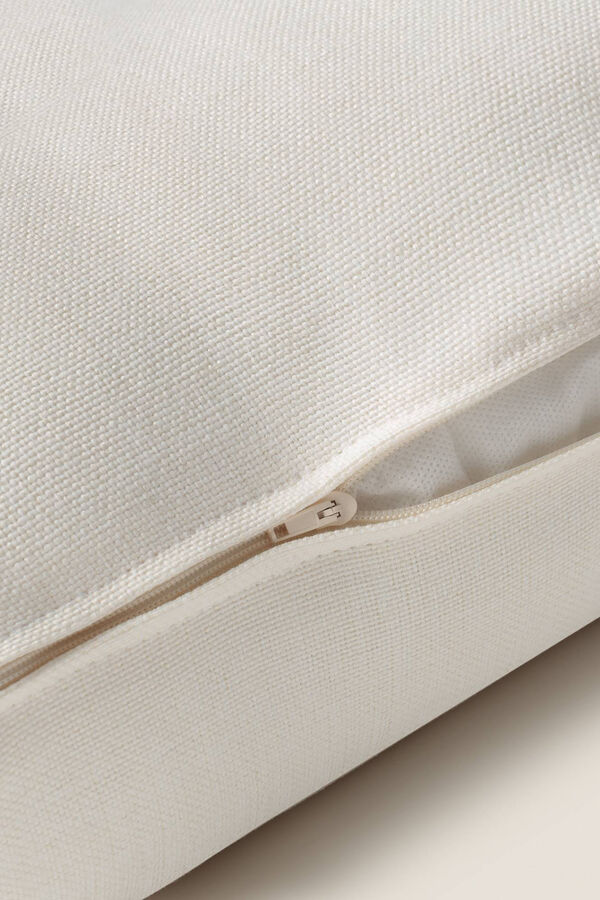 Womensecret Textured cotton cushion cover beige