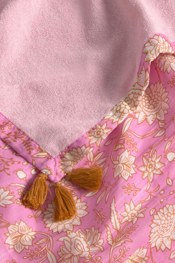 Textura Strandtuch aus Web- und Frotteestoff Rosa