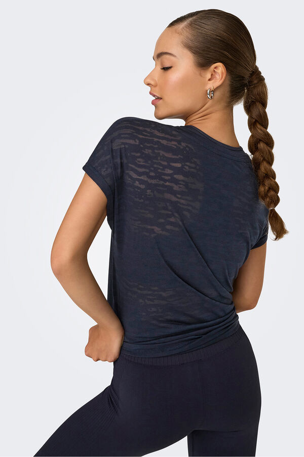 Only Play Camiseta manga corta deportiva azul