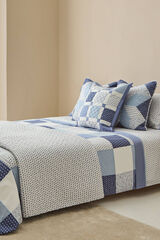 Textura Funda N&oacute;rdica Patchwork azul