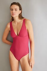 Womensecret Pink Arandela back shaping swimsuit pink