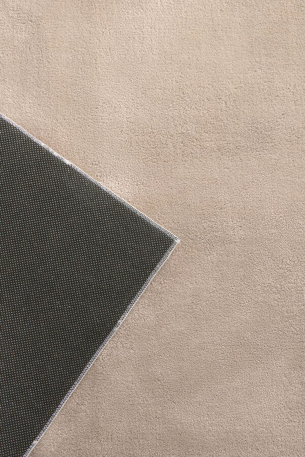 Calma House Washable rug with soft beige pile apolo brown