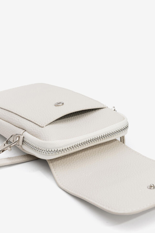 Vilanova Bolso para M&oacute;vil Efecto Piel con Solapa nude