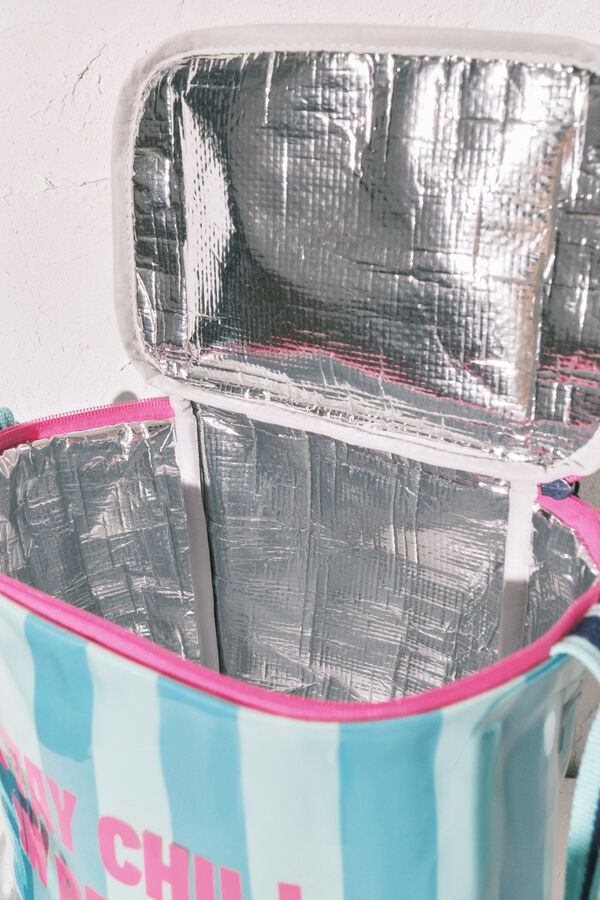 Women'secret Green striped cooler bag green