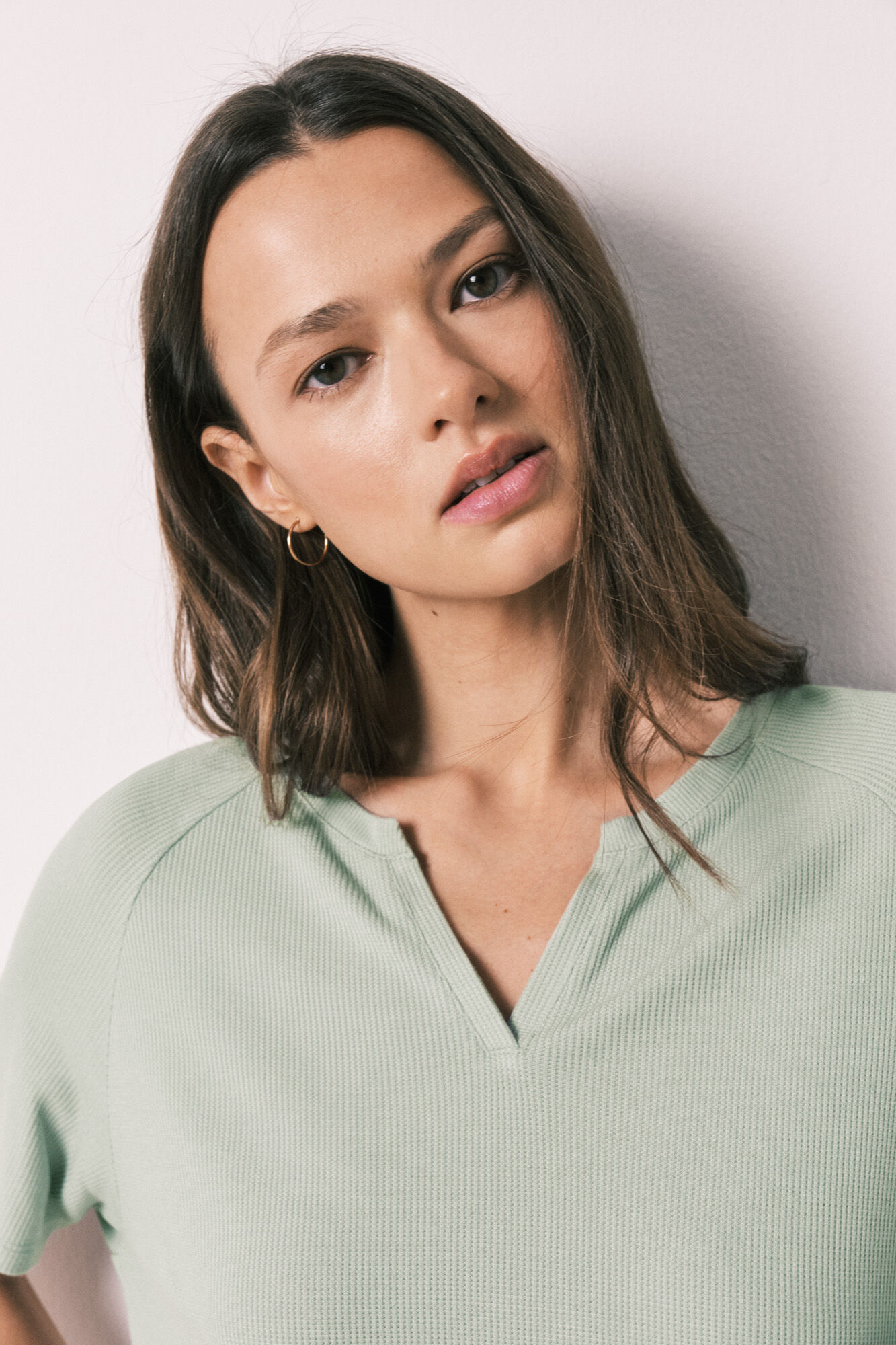 Women'secret Green waffle knit short pyjamas