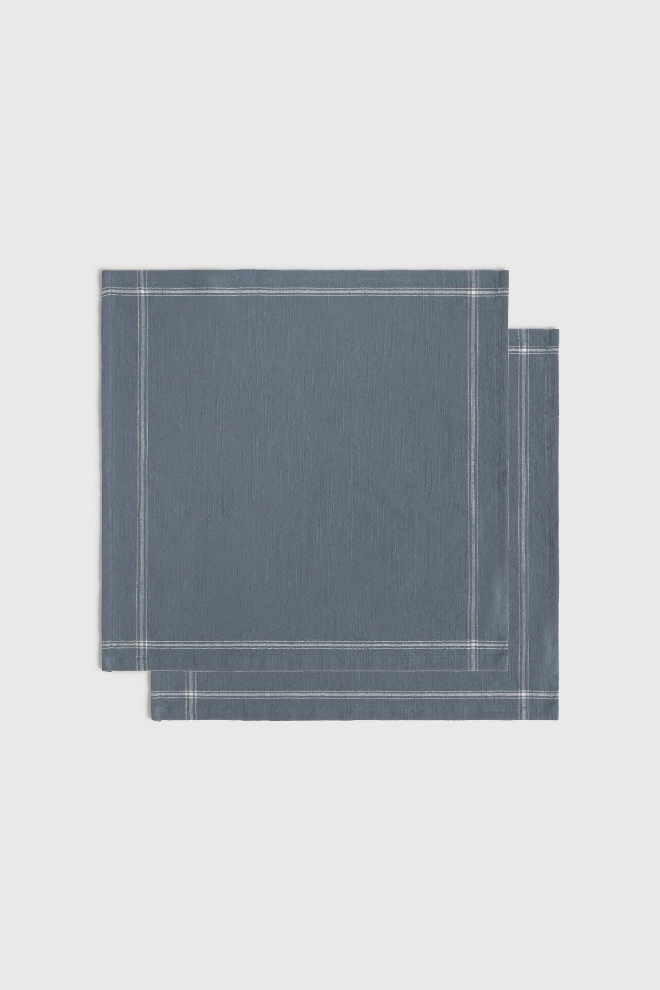 Textura Set aus zwei gestreiften Servietten