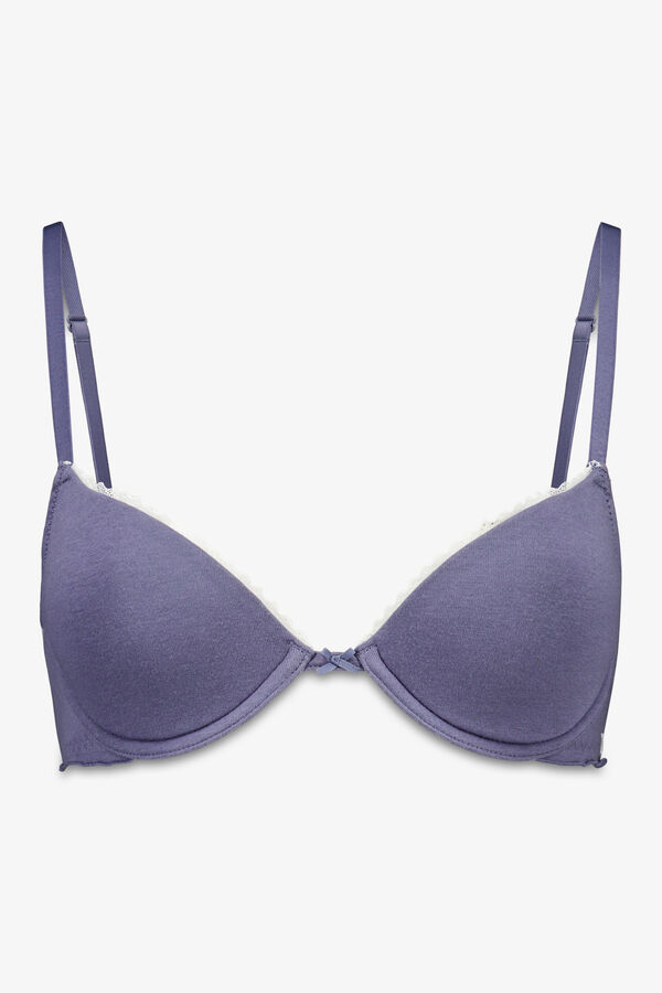 Women'secret Soutien cl&aacute;ssico em algod&atilde;o azul BEAUTIFUL azul