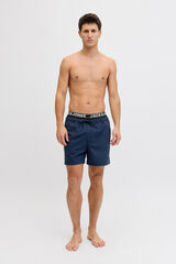 Jack & Jones Double waistband boxer style swimwear blue