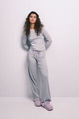 HI&BYE Grey cotton long pyjamas grey