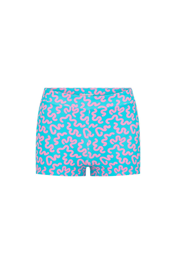 Modibodi Menstrual swimwear short blue