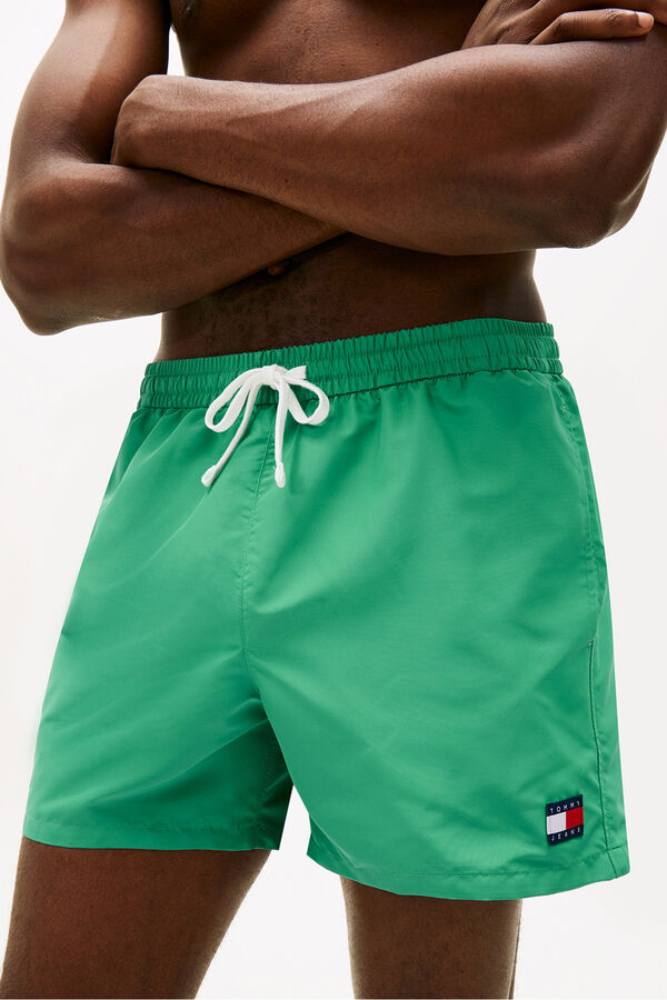 Tommy Hilfiger Embroidered flag men's swimwear green