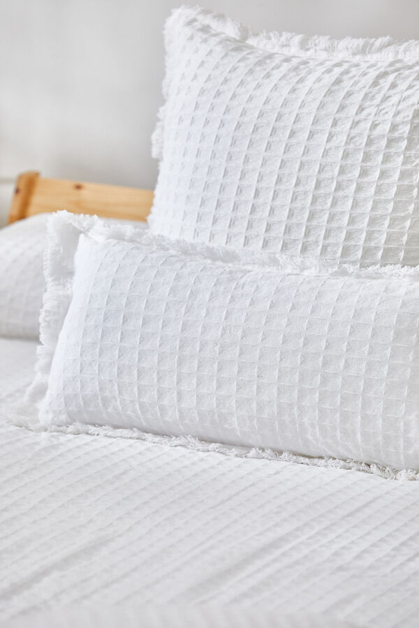 Calma House Baumwollvorhang mit mehrfarbig plumeti punkten Wei&szlig;