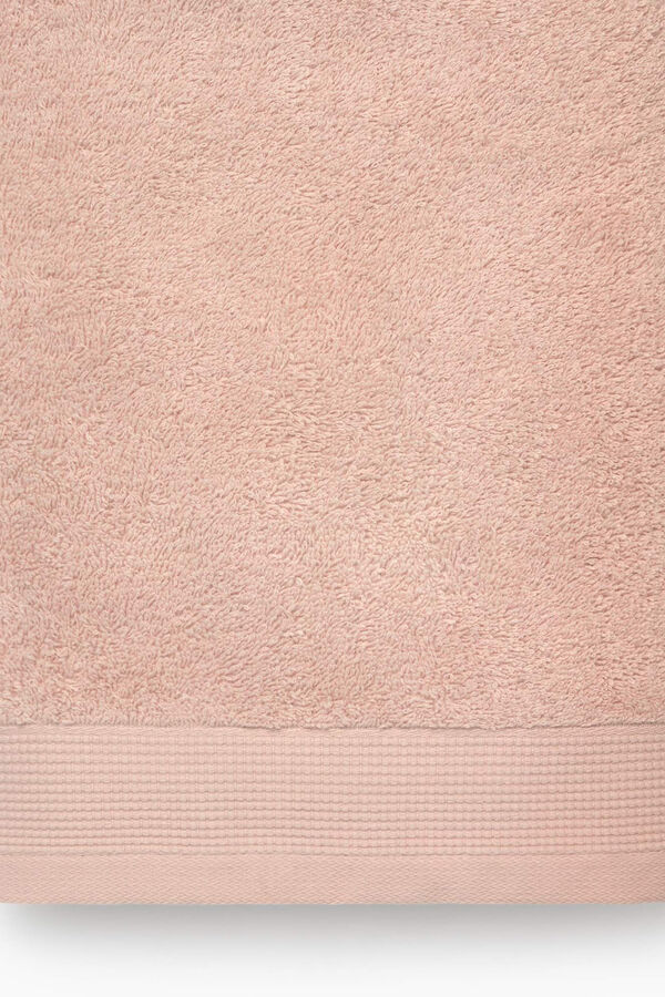 Womensecret Toalla baño rizo algodón egipcio 90x150cm. rosa