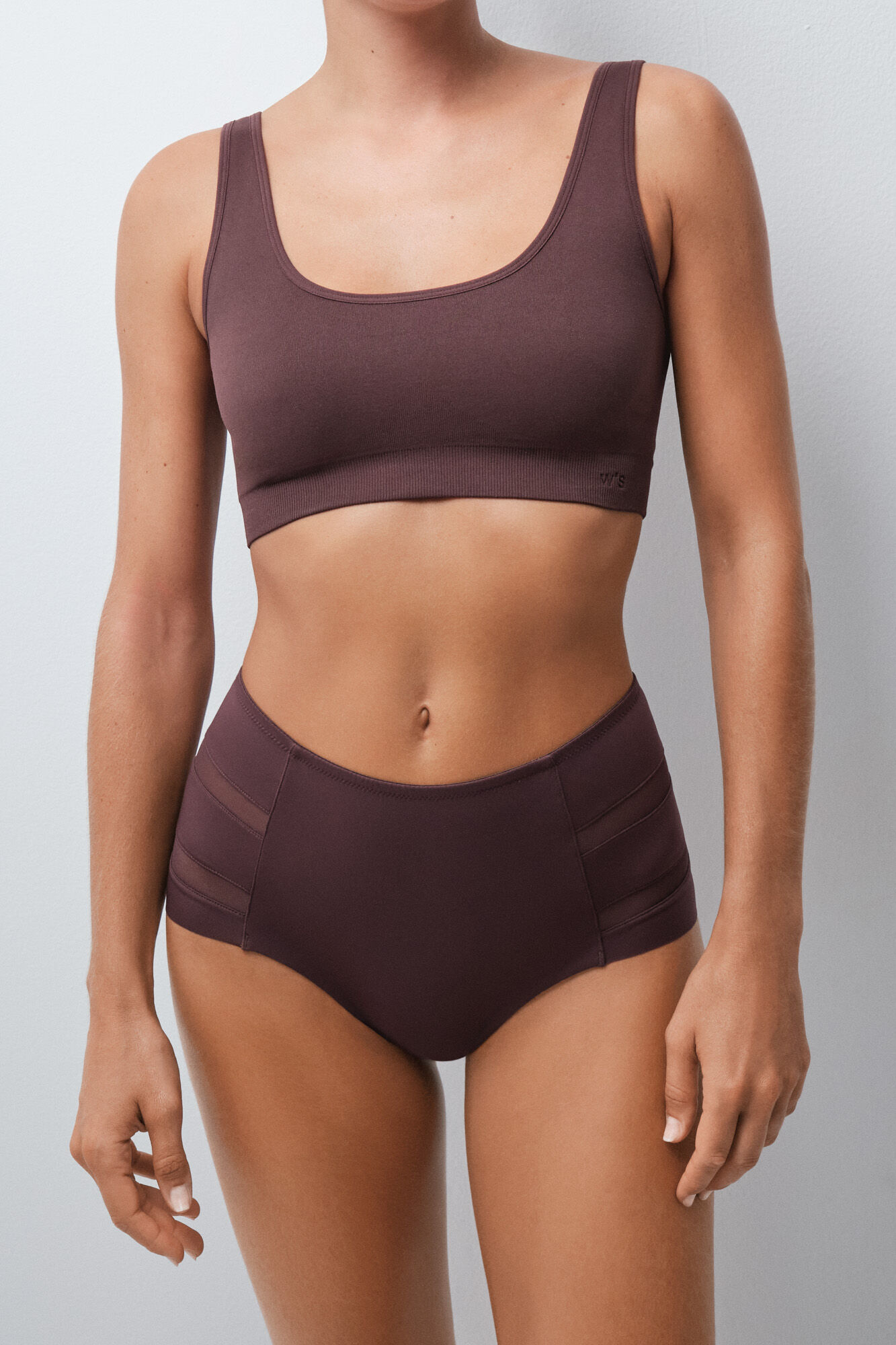 Women'secret Brown high-waisted shaping panty